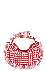Bottega Veneta Small Sardine Bag in Checkered Fringe, view 1, click to view large image.