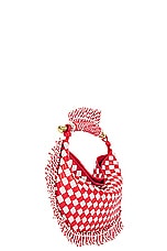 Bottega Veneta Small Sardine Bag in Checkered Fringe, view 4, click to view large image.