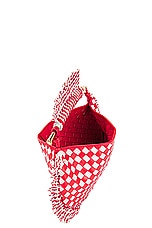 Bottega Veneta Small Sardine Bag in Checkered Fringe, view 5, click to view large image.