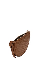 Bottega Veneta Sunrise Shoulder Bag in Cognac & Gold, view 5, click to view large image.