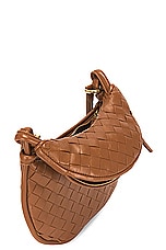 Bottega Veneta Small Gemelli Bag in Cognac & Muse Brass, view 5, click to view large image.