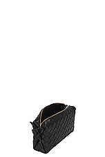 Bottega Veneta Loop Baguette Bag in Black & Gold, view 5, click to view large image.