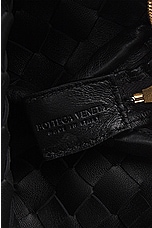 Bottega Veneta Loop Baguette Bag in Black & Gold, view 6, click to view large image.