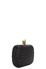 Bottega Veneta Knot With Chain Bag in Black & Muse Brass, view 4, click to view large image.