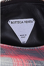 Bottega Veneta Mini Jodie Nappa Print Shirt Tartan Bag in Grey, Red, Black & Silver, view 5, click to view large image.