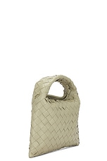 Bottega Veneta Mini Hop Bag in Travertine & Muse Brass, view 5, click to view large image.
