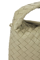 Bottega Veneta Mini Hop Bag in Travertine & Muse Brass, view 8, click to view large image.