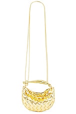 Bottega Veneta Mini Sardine Bag in Gold & Brass, view 1, click to view large image.