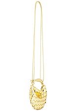 Bottega Veneta Mini Sardine Bag in Gold & Brass, view 4, click to view large image.