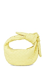 Bottega Veneta Mini Jodie Bag in Sherbert & Gold, view 3, click to view large image.