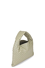 Bottega Veneta Small Hop Bag in Travertine & Muse Brass, view 5, click to view large image.