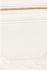 Bottega Veneta Small East West Andiamo Bag in White & Muse Brass, view 7, click to view large image.