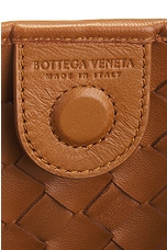 Bottega Veneta Medium Sardine Bag in Cognac & Muse Brass, view 6, click to view large image.