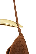Bottega Veneta Medium Sardine Bag in Cognac & Muse Brass, view 7, click to view large image.