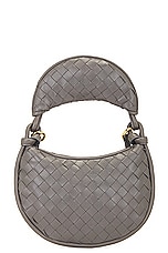 Bottega Veneta Small Gemelli Bag in Light Graphite & Muse Brass, view 6, click to view large image.