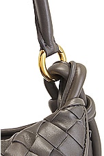 Bottega Veneta Small Gemelli Bag in Light Graphite & Muse Brass, view 8, click to view large image.