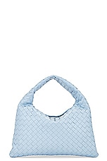 Bottega Veneta Small Hop Bag in Ice & Muse Brass, view 1, click to view large image.