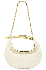 Bottega Veneta Small Sardine Bag in String & Muse Brass, view 1, click to view large image.