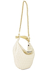 Bottega Veneta Small Sardine Bag in String & Muse Brass, view 4, click to view large image.