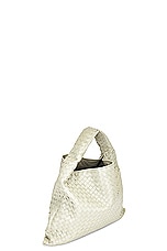 Bottega Veneta Large Hop Bag in Travertine & Muse Brass, view 5, click to view large image.