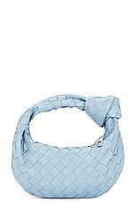 Bottega Veneta Mini Jodie Bag in Ice & Gold, view 3, click to view large image.