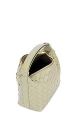 Bottega Veneta Mini Wallace Bag in Travertine & Gold, view 5, click to view large image.