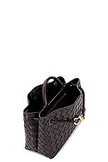 Bottega Veneta Small East West Andiamo Bag in Fondant & Muse Brass, view 6, click to view large image.
