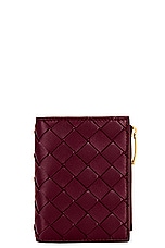 Bottega Veneta Small Bi-fold Wallet in Cherry Gold, view 1, click to view large image.