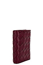Bottega Veneta Small Bi-fold Wallet in Cherry Gold, view 3, click to view large image.