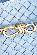 Bottega Veneta Small Andiamo Chain Bag in Ice & Muse Brass, view 8, click to view large image.
