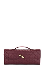 Bottega Veneta Small Andiamo Bag in Barolo & Muse Brass, view 1, click to view large image.