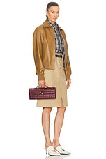 Bottega Veneta Small Andiamo Bag in Barolo & Muse Brass, view 2, click to view large image.