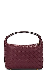 Bottega Veneta Mini Wallace Bag in Cherry & Gold, view 3, click to view large image.