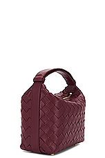 Bottega Veneta Mini Wallace Bag in Cherry & Gold, view 4, click to view large image.