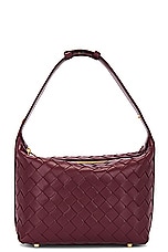 Bottega Veneta Mini Wallace Bag in Cherry & Gold, view 6, click to view large image.