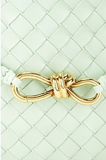 Bottega Veneta Small East West Andiamo Bag in Fresh Mint & Muse Brass, view 7, click to view large image.