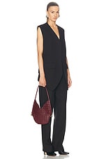 Bottega Veneta Small Solstice Bag in Cherry & Muse Brass, view 2, click to view large image.