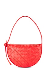 Bottega Veneta Mini Sunrise Shoulder Bag in Tulip & Gold, view 1, click to view large image.