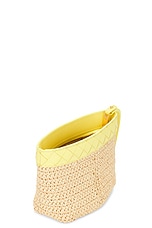 Bottega Veneta Small Prism Pouch in Natural & Sherbert Gold, view 5, click to view large image.