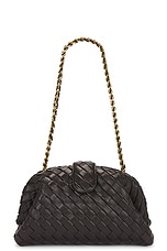 Bottega Veneta Lauren 1980 Teen Clutch With Chain in Fondant & Muse Brass, view 1, click to view large image.