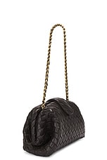 Bottega Veneta Lauren 1980 Teen Clutch With Chain in Fondant & Muse Brass, view 4, click to view large image.