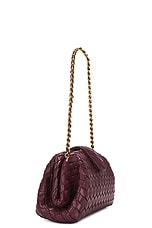 Bottega Veneta Lauren 1980 Teen Clutch With Chain in Barolo & Muse Brass, view 4, click to view large image.