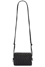 Bottega Veneta Mini Loop Bag in Black & Gold, view 3, click to view large image.