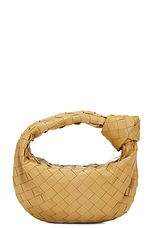 Bottega Veneta Mini Jodie Bag in Dark Praline & Gold, view 3, click to view large image.