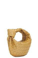 Bottega Veneta Mini Jodie Bag in Dark Praline & Gold, view 4, click to view large image.