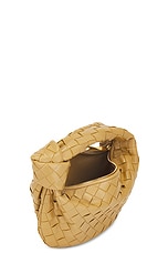 Bottega Veneta Mini Jodie Bag in Dark Praline & Gold, view 5, click to view large image.