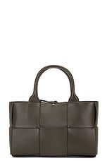 Bottega Veneta Mini Arco Tote Bag in Kaki & Gold, view 3, click to view large image.
