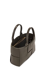 Bottega Veneta Mini Arco Tote Bag in Kaki & Gold, view 6, click to view large image.