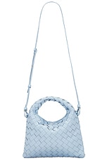 Bottega Veneta Mini Hop Bag in Ice & Muse Brass, view 1, click to view large image.