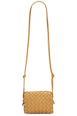 Bottega Veneta Mini Loop Bag in Dark Praline & Gold, view 1, click to view large image.